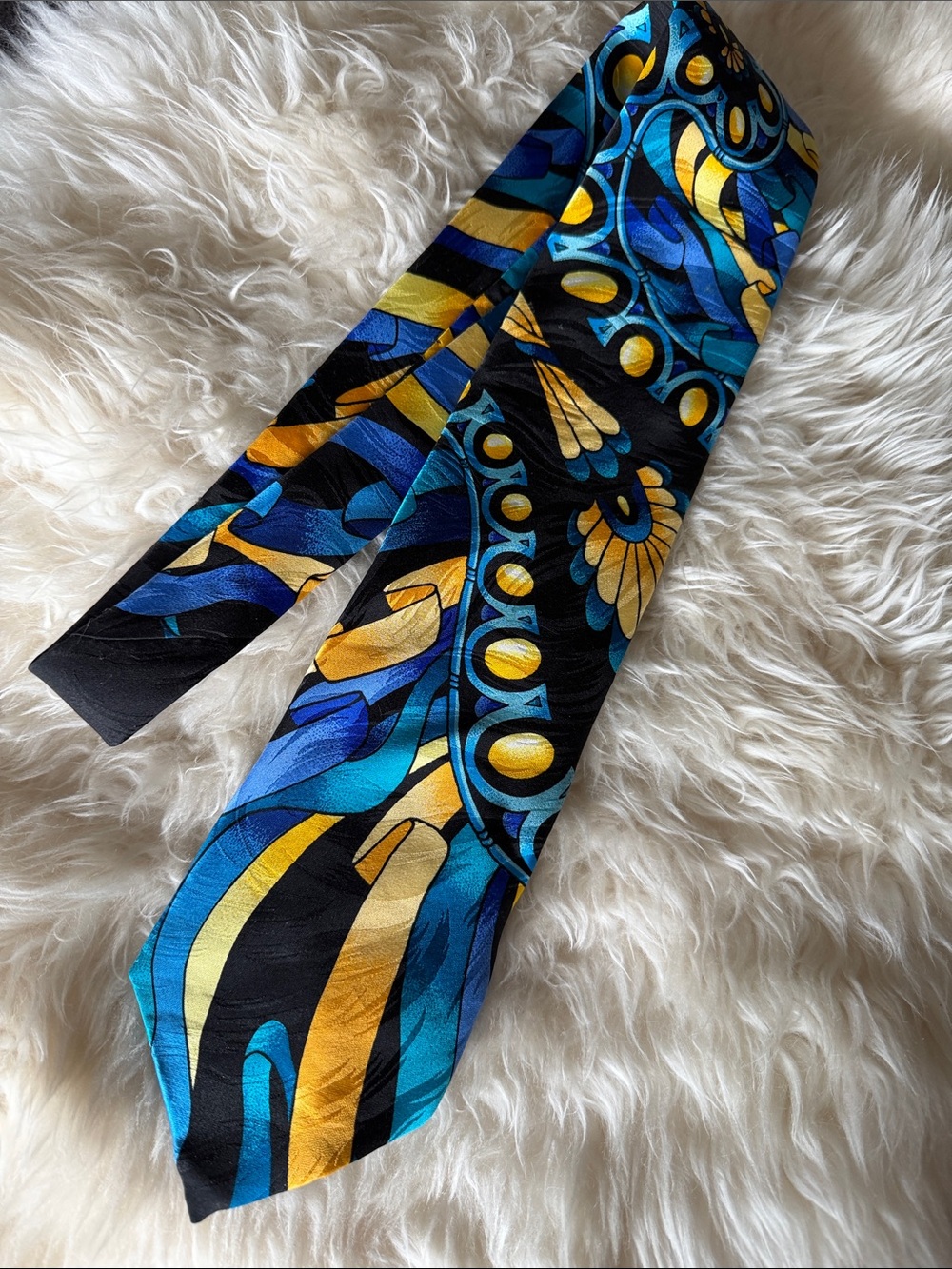 Rush Limbaugh ‘No Boundaries Collection’ vintage SILK TIE 59” EUC